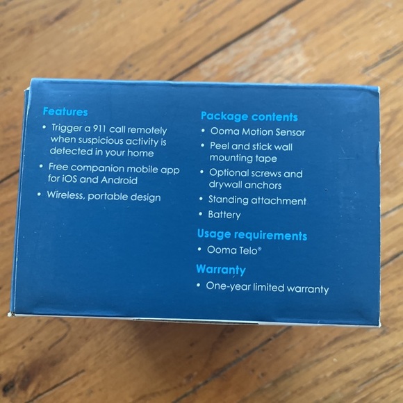 Ooma Home Motion Sensor P/N 100-0322-200 Electronic Product New in Box - Picture 11 of 11